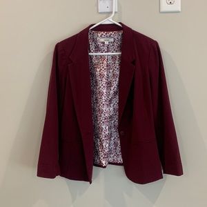 Kensie maroon blazer